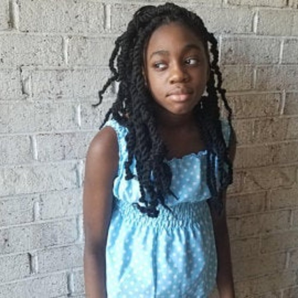 Light Blue/White Polka Dot Top